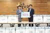 동서발전, 울산 독거노인 100가구에 여름이불 전달